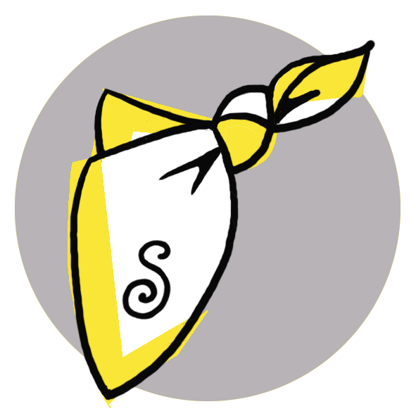 getekend icoon in grijs/zwart met geel accent verbeeldend hersenen van een oudere met dementie die het geheugen oefent