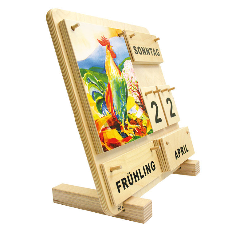Holzkalender Die Vier Jahreszeiten