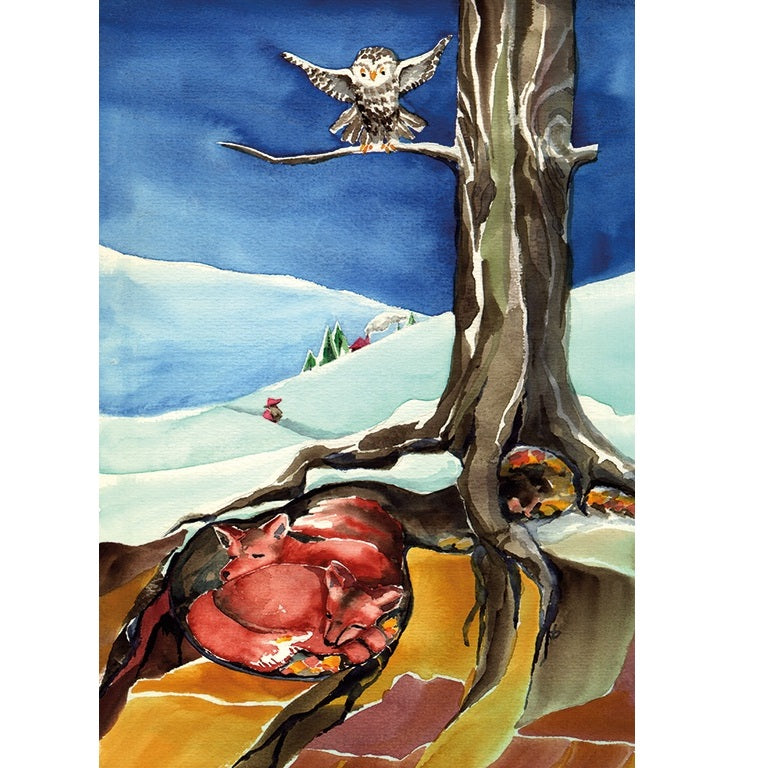 Holzkalender Die Vier Jahreszeiten