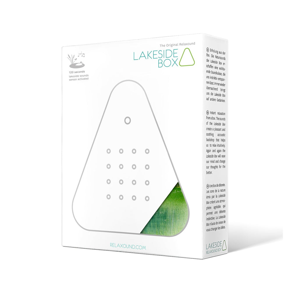 Geluidsbox 'Lakesidebox Forest Lake' – Audio box die rustgevende geluiden produceert, ideaal voor senioren en dementiezorg.