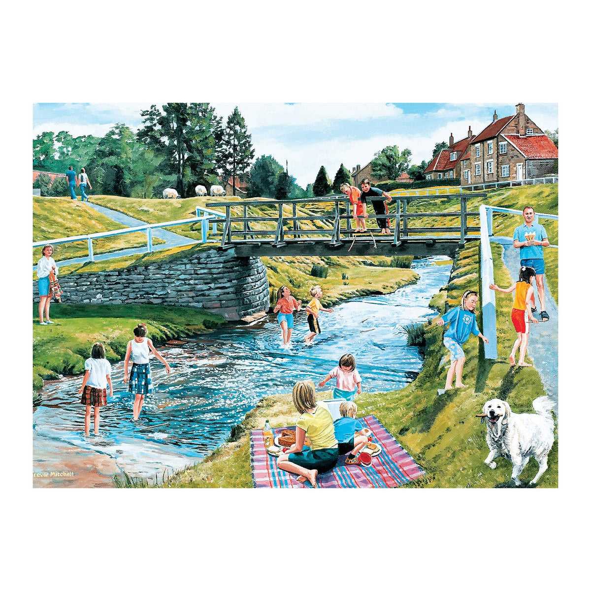 Puzzle - Frühlingspicknick - 35 Teile