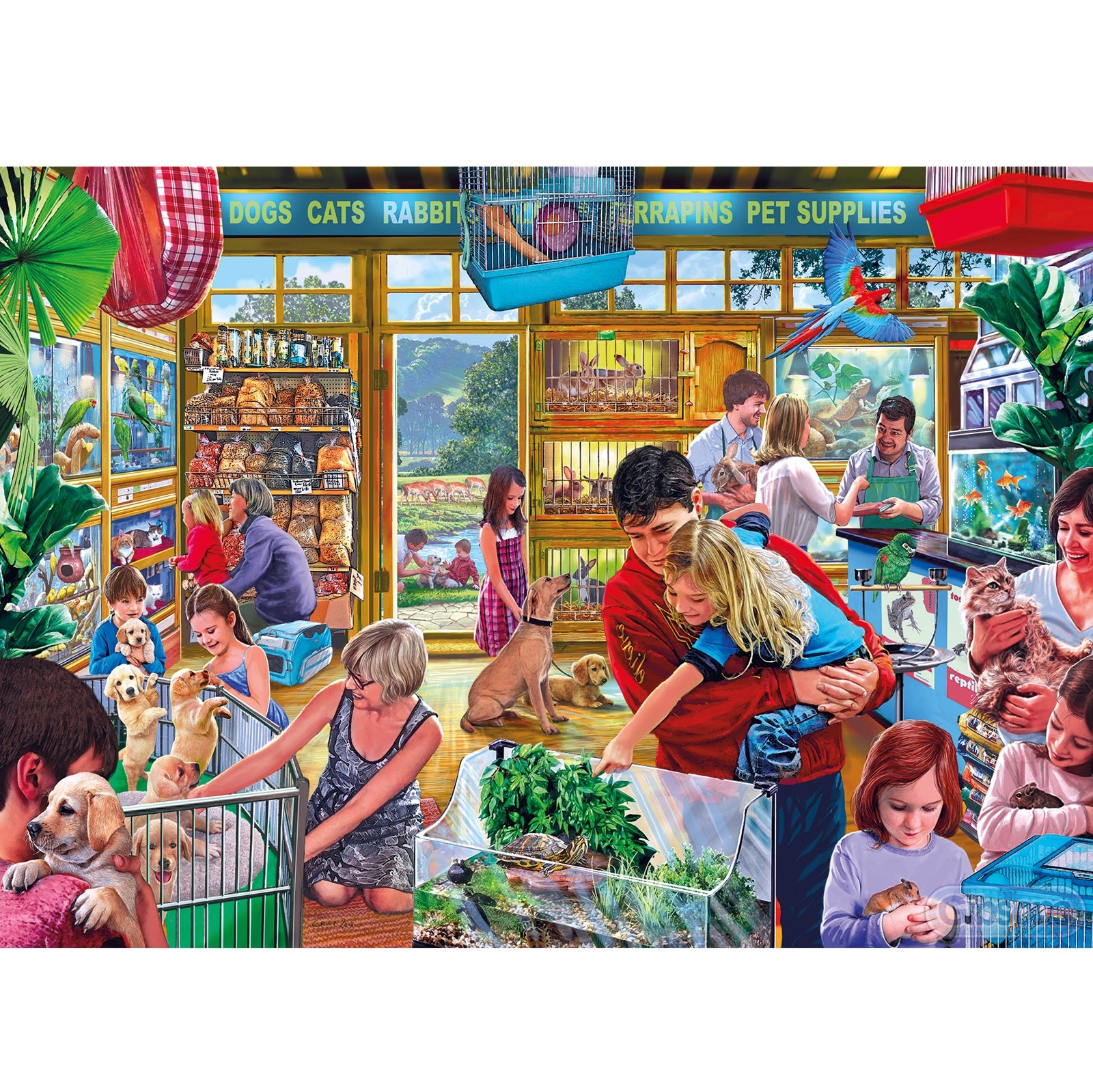 Afbeeelding van het spel Puzzel Harige Vrienden (500 XL), speciaal geselecteerd  voor ouderen met dementie.