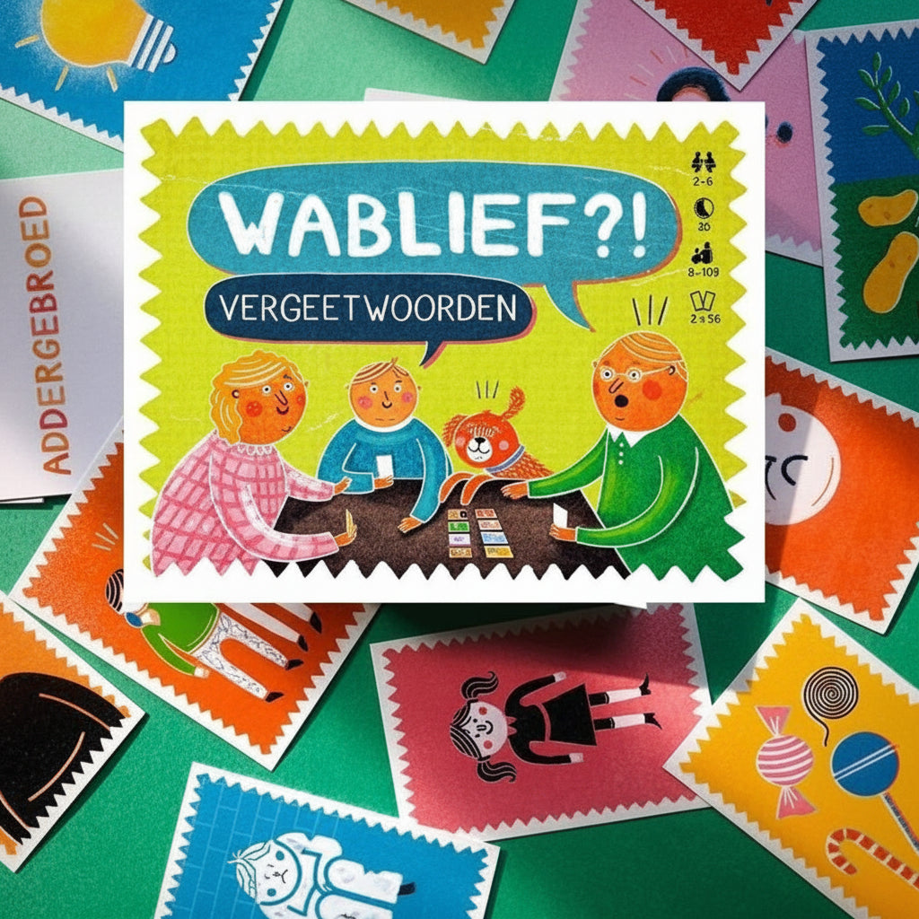 Wablief?! – Vergeetwoorden spel met nostalgische woorden, bevordert geheugen en communicatie bij ouderen.