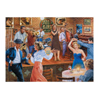 Dementie puzzel 'Dancing Shoes' – 63-delige puzzel met dansfeestthema, bevordert geheugen en gesprekken bij ouderen.