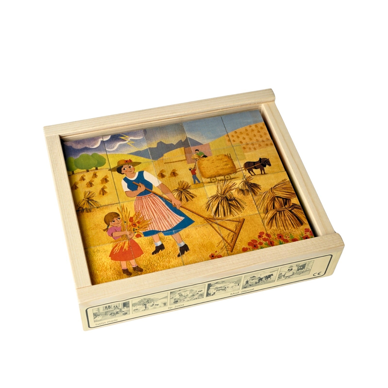 Würfelpuzzle Bauernhof 20-teilig