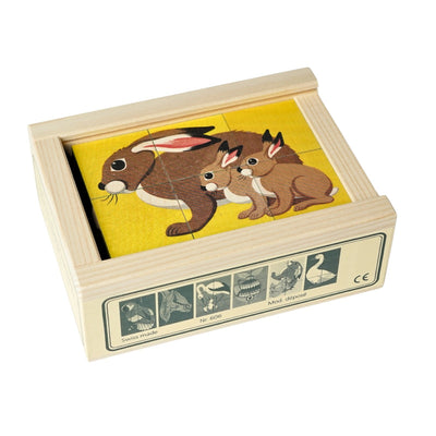 Würfelpuzzle Tiere III (6-teilig)