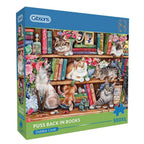 Afbeeelding van het spel Puzzel - Katten in de Boekenkast (500 XL), speciaal geselecteerd  voor ouderen met dementie.