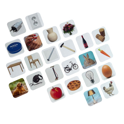 Wat hoort bij wat? – Geheugen- en associatiespel dat herkenning en activering stimuleert voor senioren.