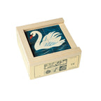 Würfelpuzzle Tiere (4-teilig) - Puzzle mit Farbhintergrund