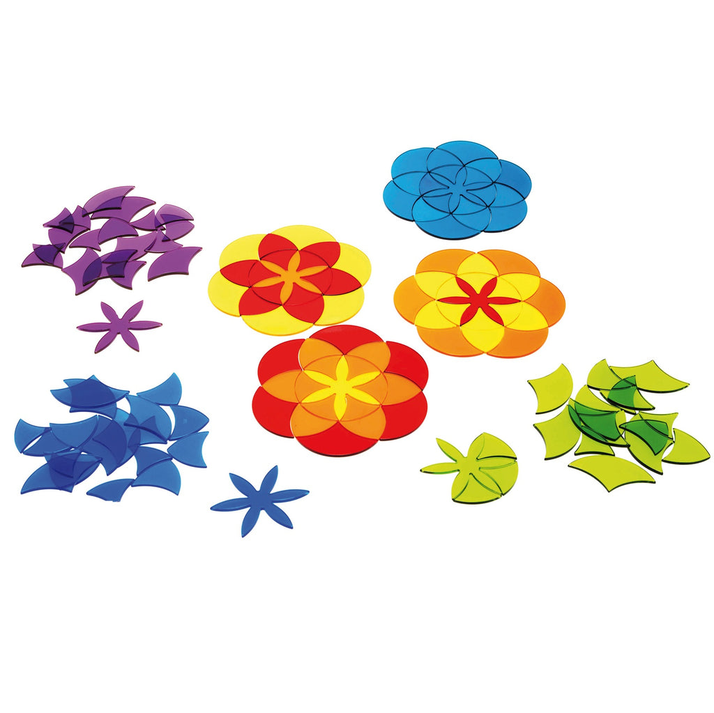 Afbeeelding van het spel Acryl Vormen Mandala Bloemen, speciaal geselecteerd  voor ouderen met dementie.