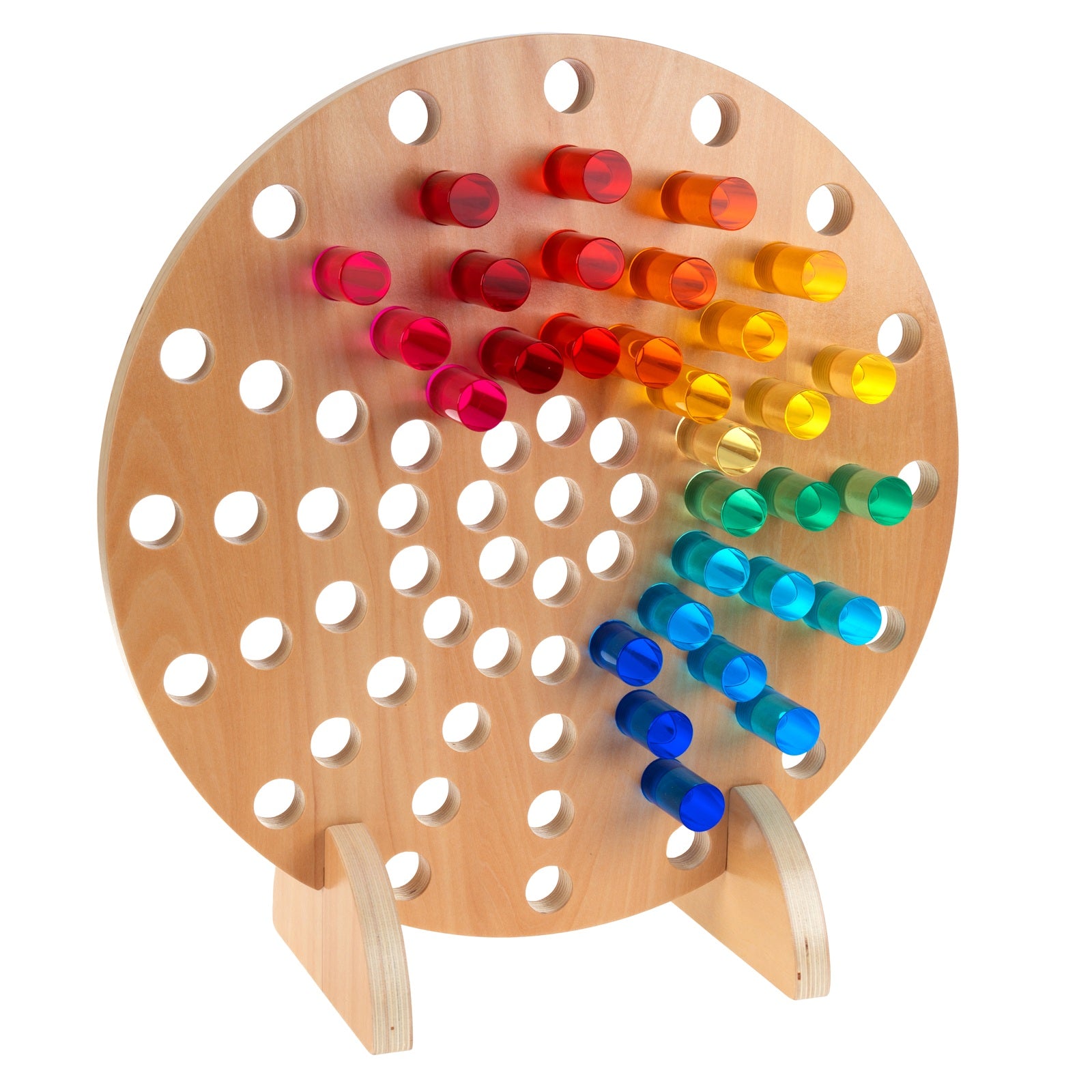 Afbeeelding van het spel Ronde Insteekraam voor Acryl-Cylinders, speciaal geselecteerd  voor ouderen met dementie.