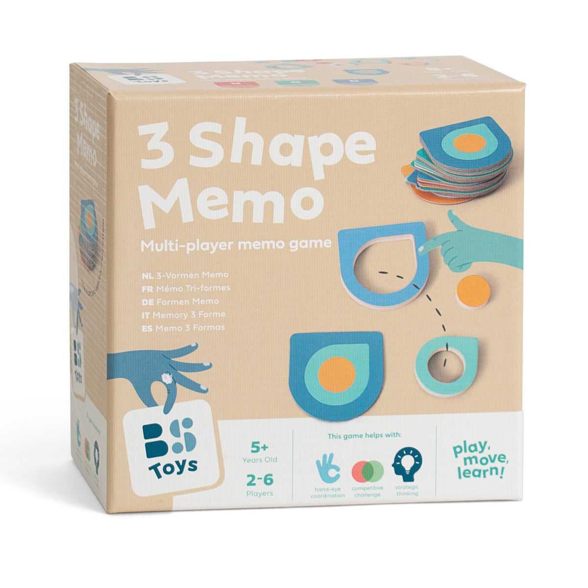 3 Formen Memo für Senioren