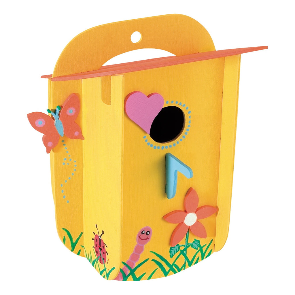 Afbeeelding van het spel Houten Bouwset Vogelhuisje - Gereedschap niet benodigd, speciaal geselecteerd  voor ouderen met dementie.