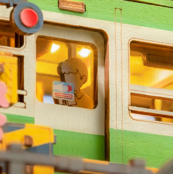 3D-Holzpuzzle-Bausatz - Historische Straßenbahn