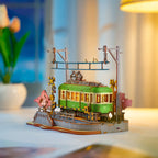 3D-Holzpuzzle-Bausatz - Historische Straßenbahn