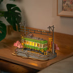3D-Holzpuzzle-Bausatz - Historische Straßenbahn