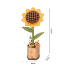 3D-Holzpuzzle-Bausatz - Sonnenblume