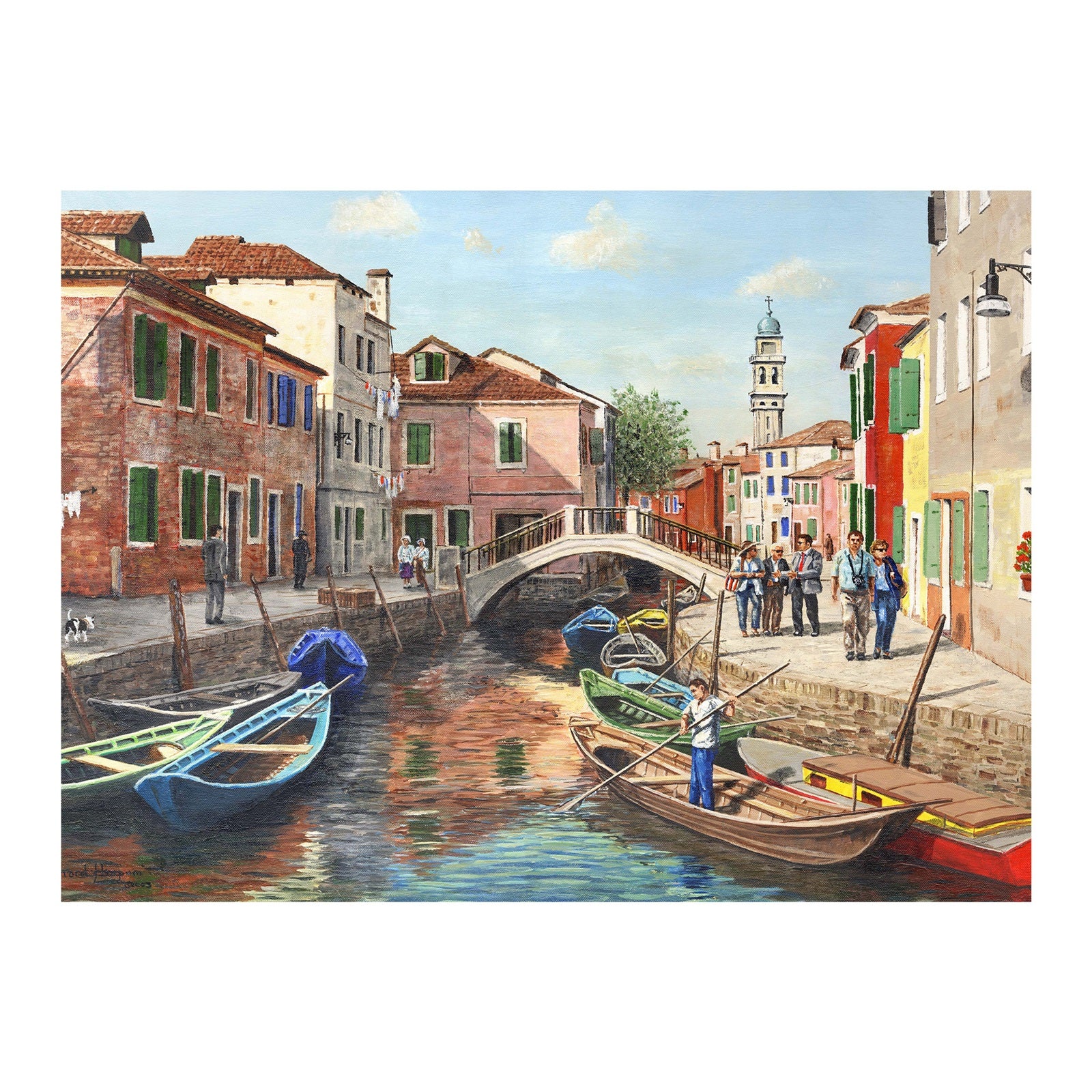 Afbeeelding van het spel Puzzel - Burano Island - 63 stukjes, speciaal geselecteerd  voor ouderen met dementie.