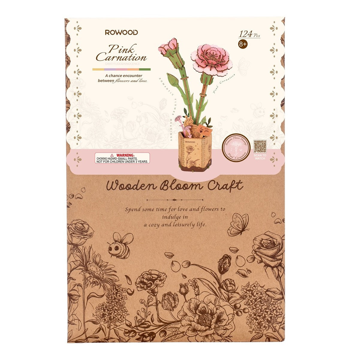 Afbeeelding van het spel Bouwpakket voor Senioren - Anjer, speciaal geselecteerd  voor ouderen met dementie.