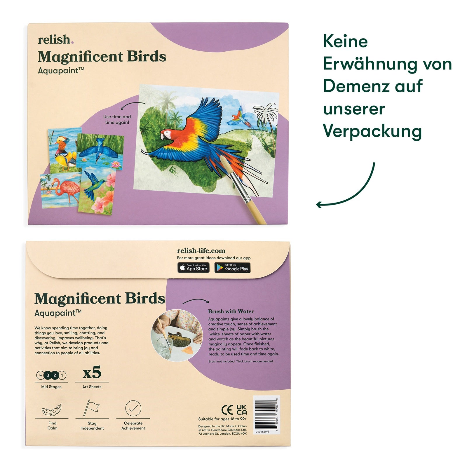 Malen mit Wasser - Magnificant Birds