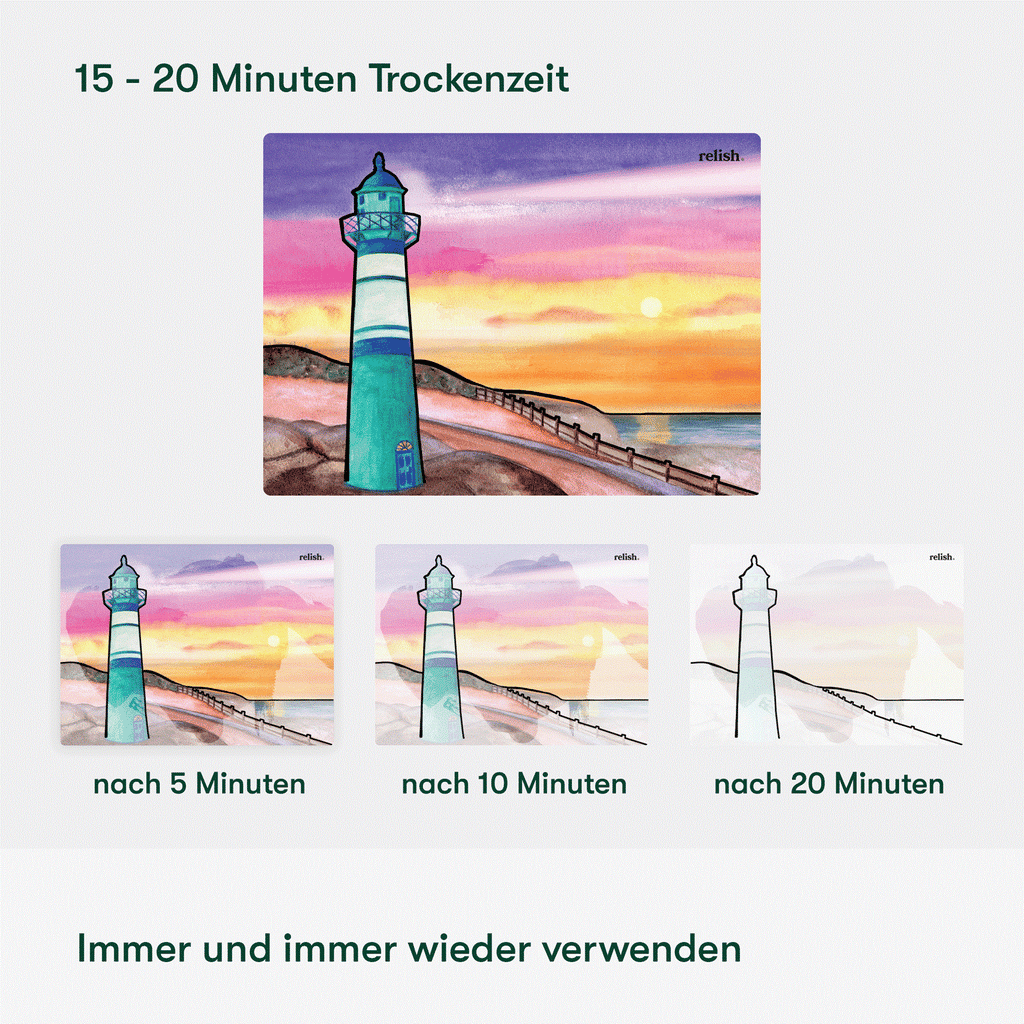 Malen mit Wasser - Coastal Escape