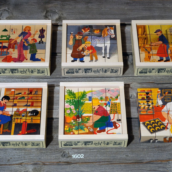 Würfelpuzzle Berufe (16-teilig)