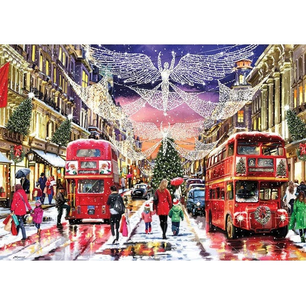 Afbeeelding van het spel Puzzel - Regent Street at Christmas (500 XL), speciaal geselecteerd  voor ouderen met dementie.